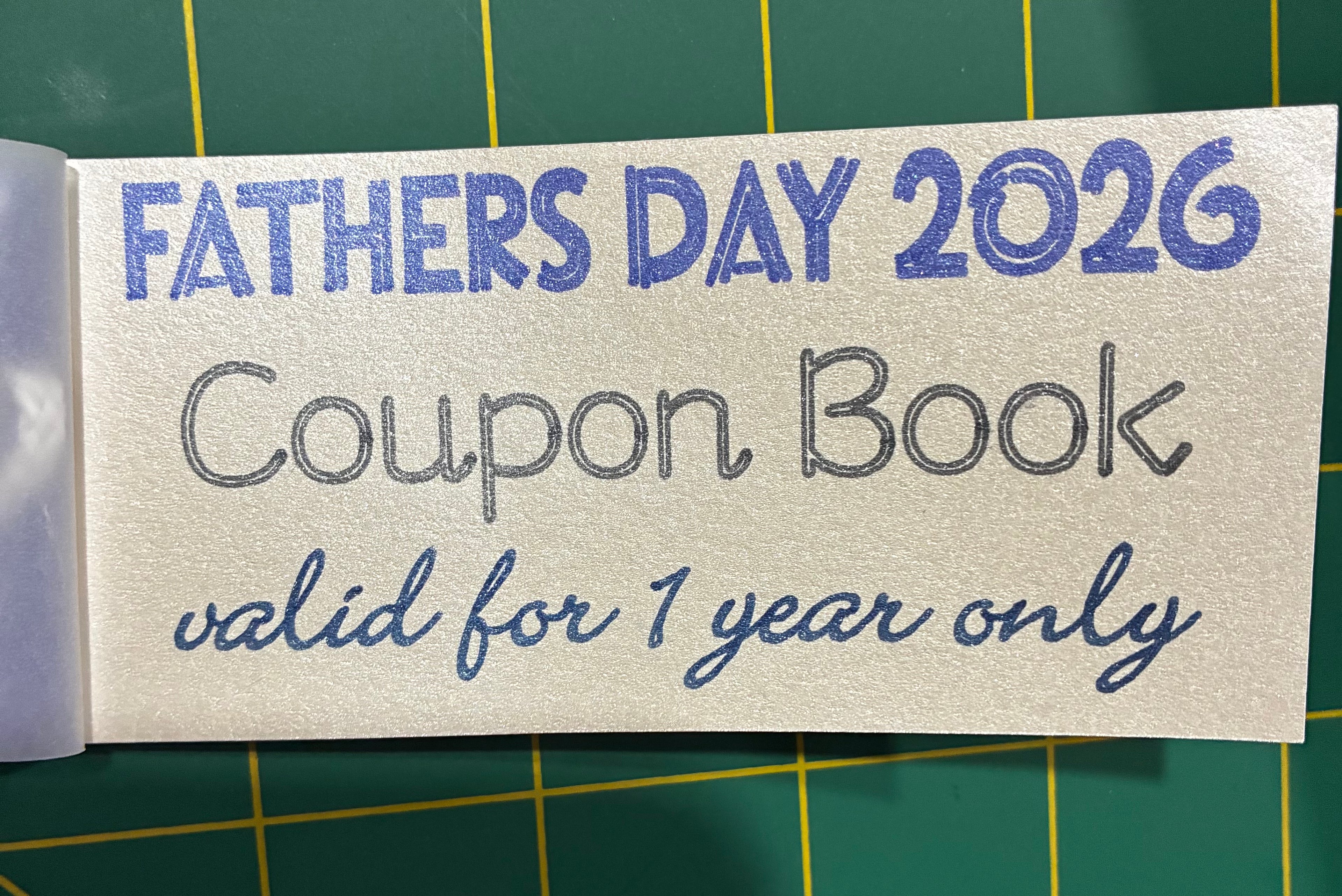 Father’s Day 2026 Coupon Book | Handmade Tear-Off Gift for Dad