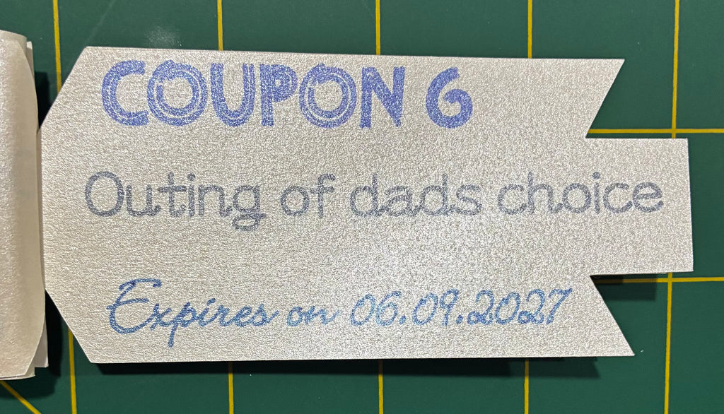 Father’s Day 2026 Coupon Book | Handmade Tear-Off Gift for Dad
