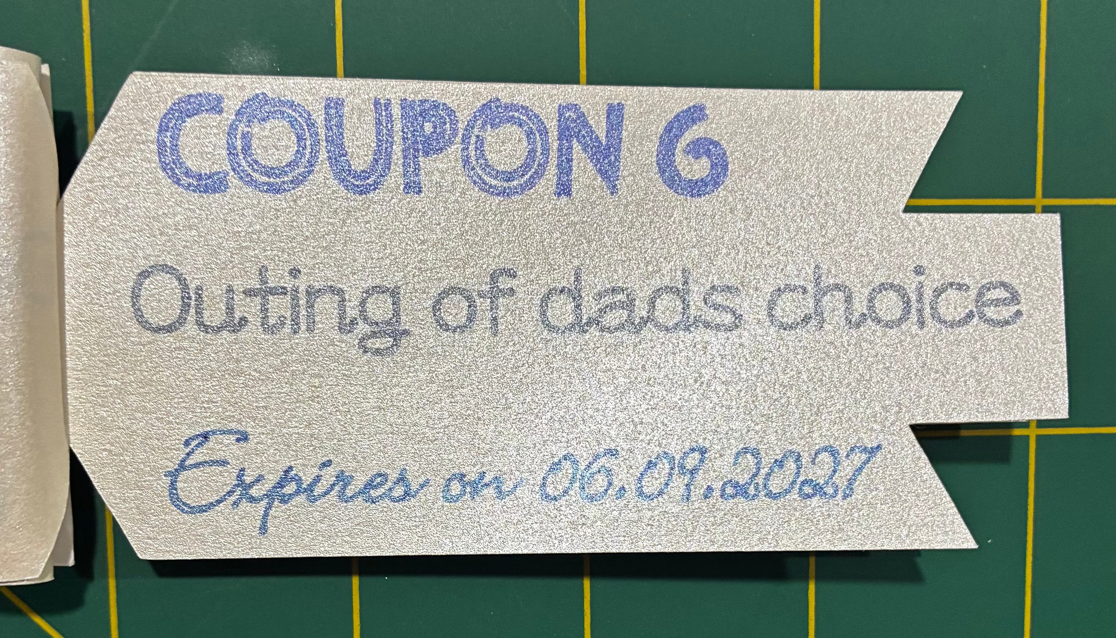Father’s Day 2026 Coupon Book | Handmade Tear-Off Gift for Dad
