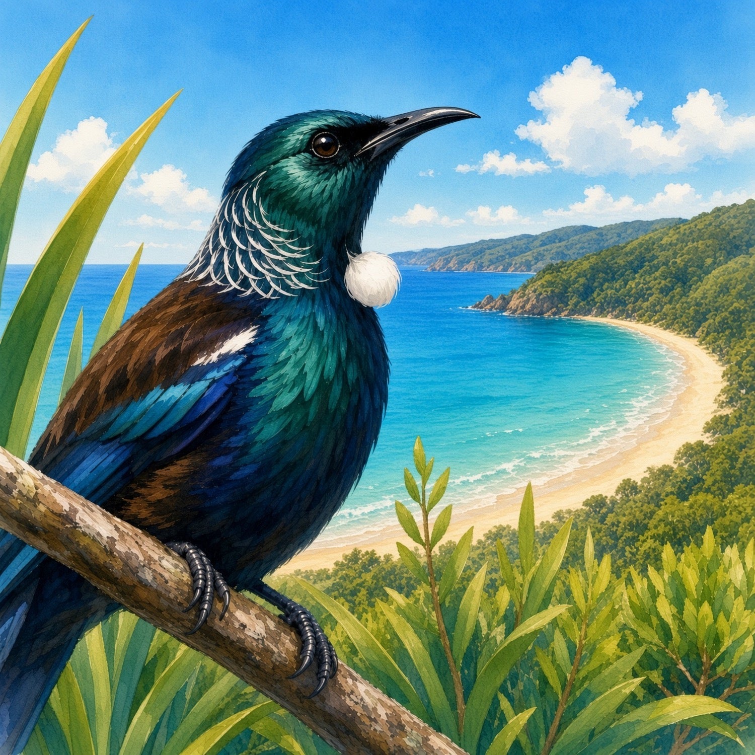 Tūī mug design