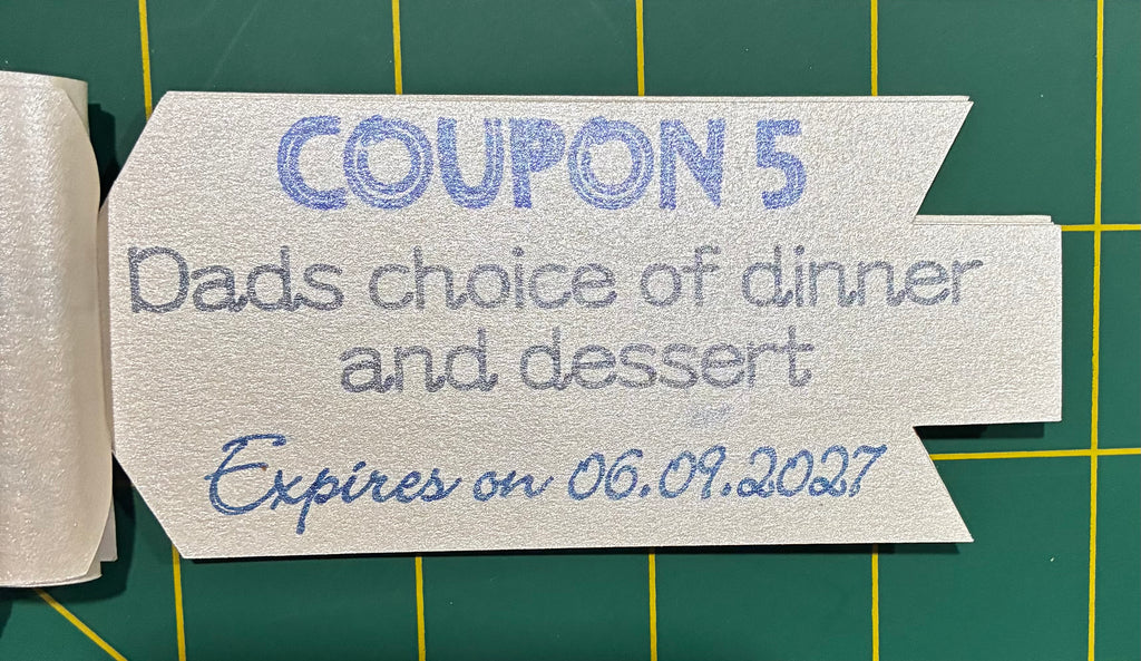 Father’s Day 2026 Coupon Book | Handmade Tear-Off Gift for Dad